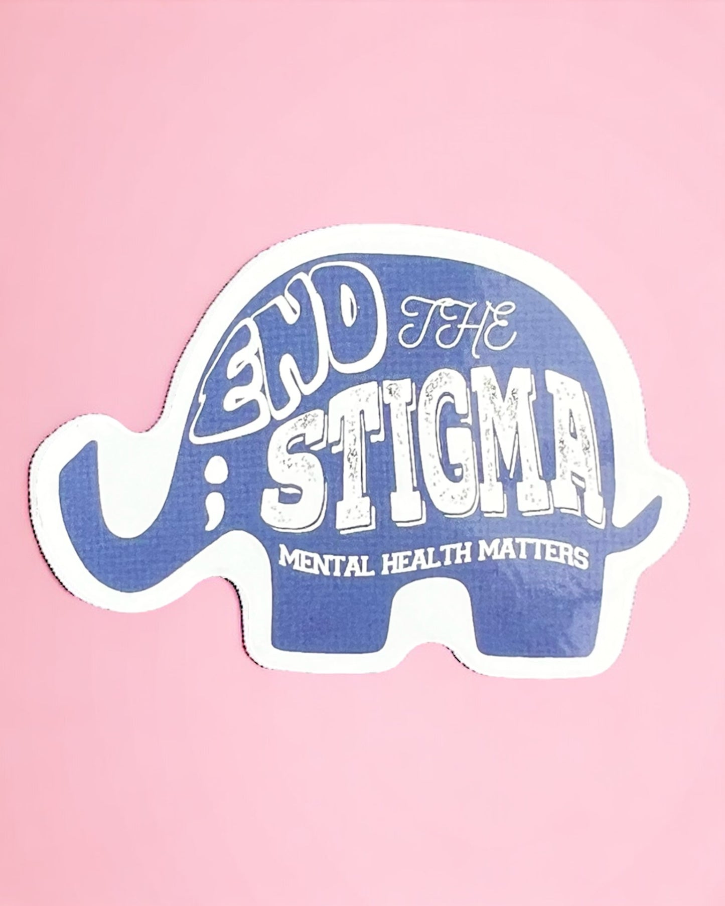 End the Stigma Elephant sticker