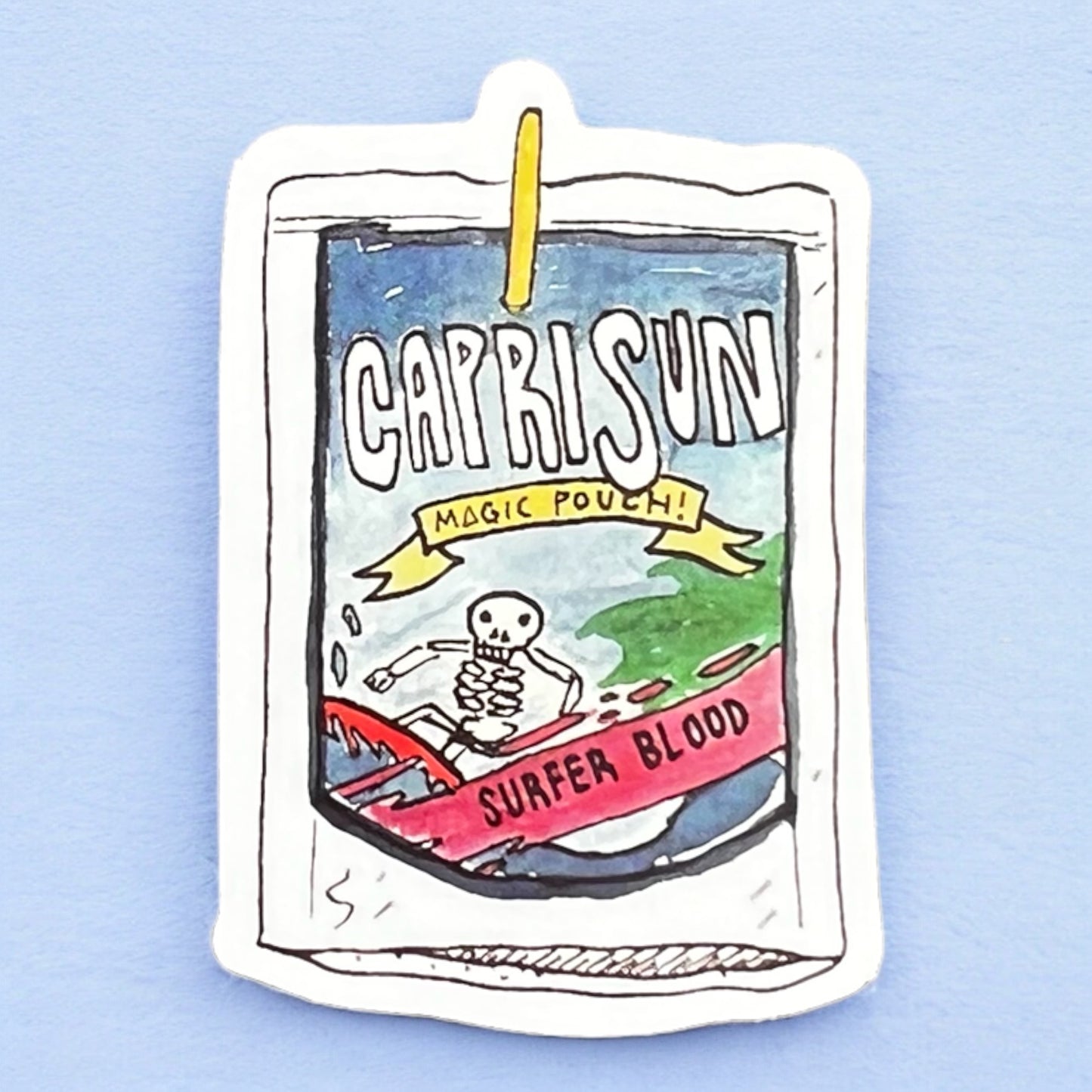 Capri Sun Drawing Sticker