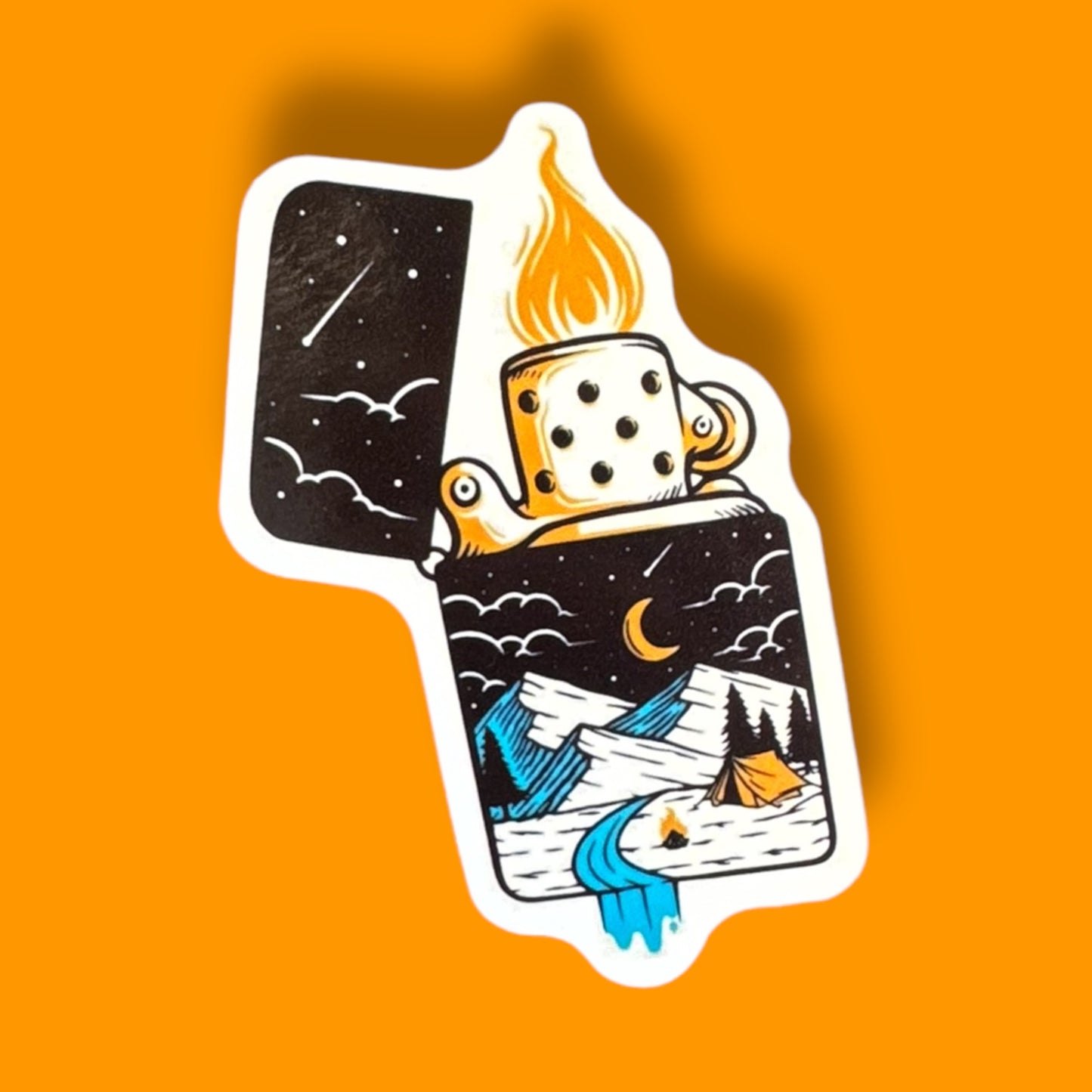 Light up your life sticker