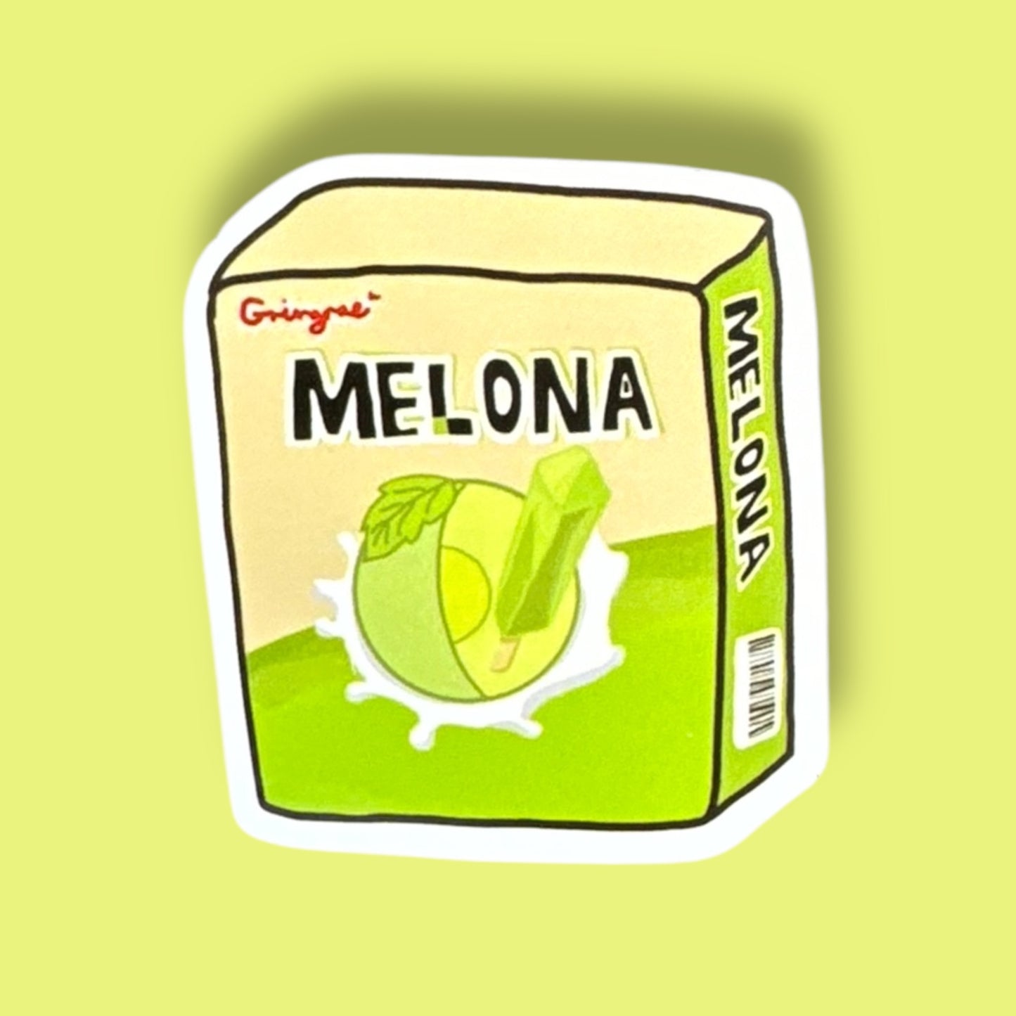 Melona Ice Cream Sticker