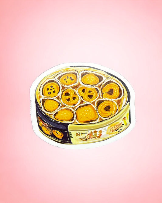 The sewing kit sticker