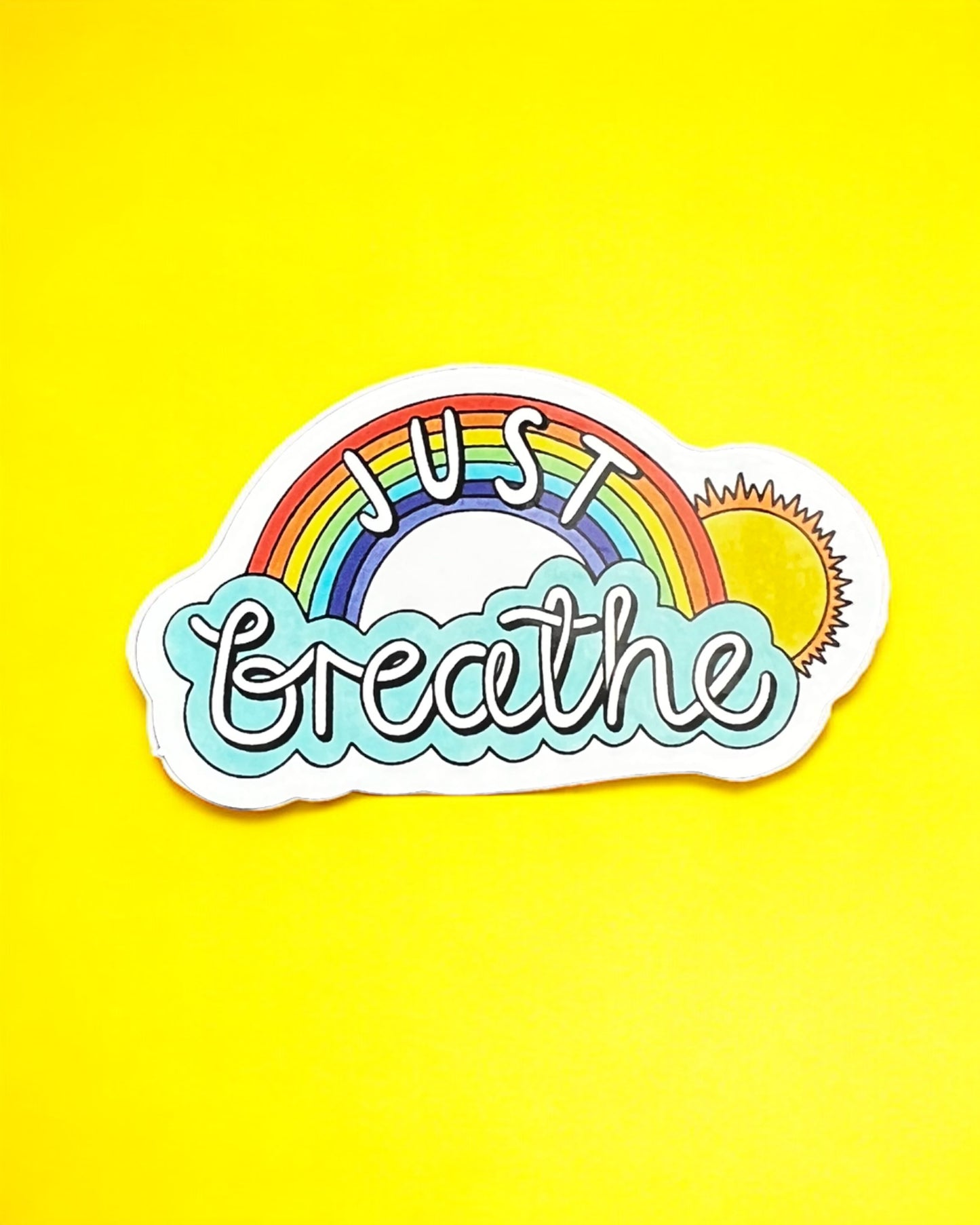 Just breathe sticker
