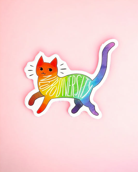 Neurodiversity Cat sticker