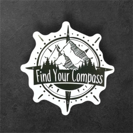 Find Your Compass sticker