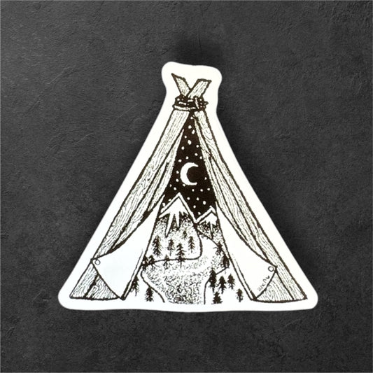 Camping Sticker
