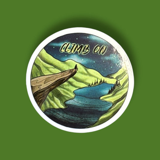 Climb On Sticker