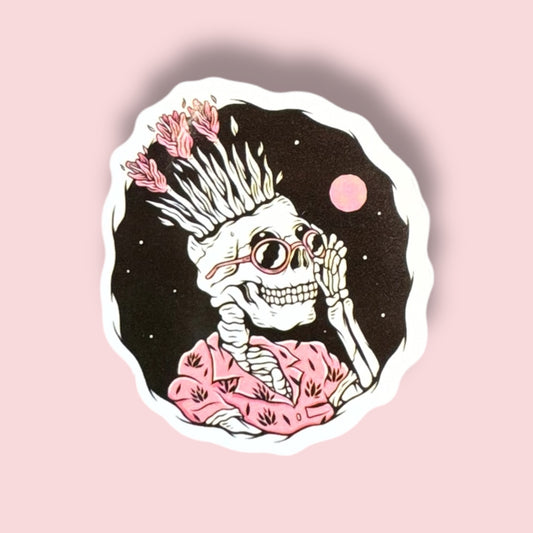 Pretty Skull Sticker