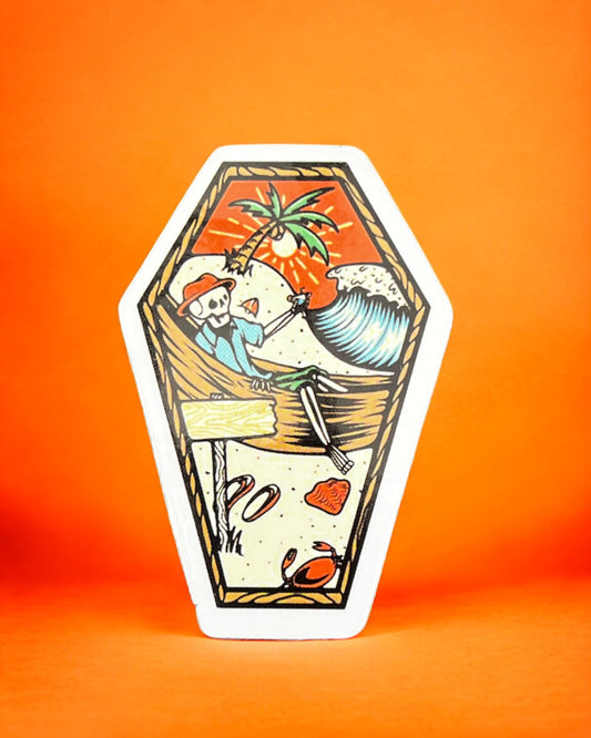 Death By Beach Sticker